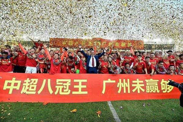 Chinese Super League (CSL) football championship. Credit: AFP