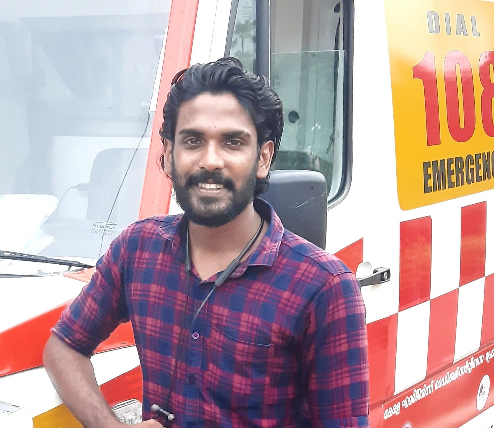 Faizal Kabeer, the ambulance driver.