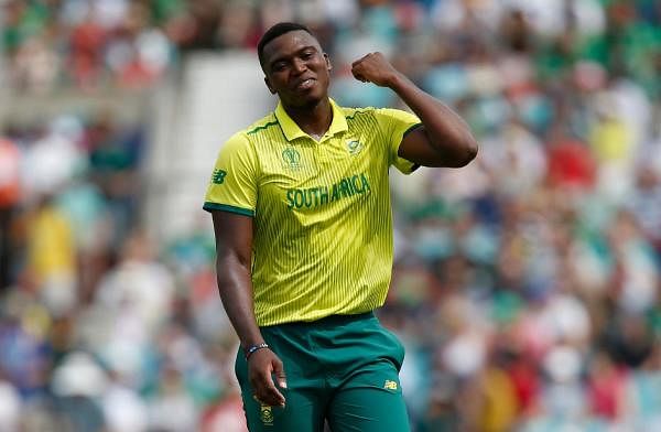 South African Cricketer Lungi Ngidi. Credit: AFP Photo