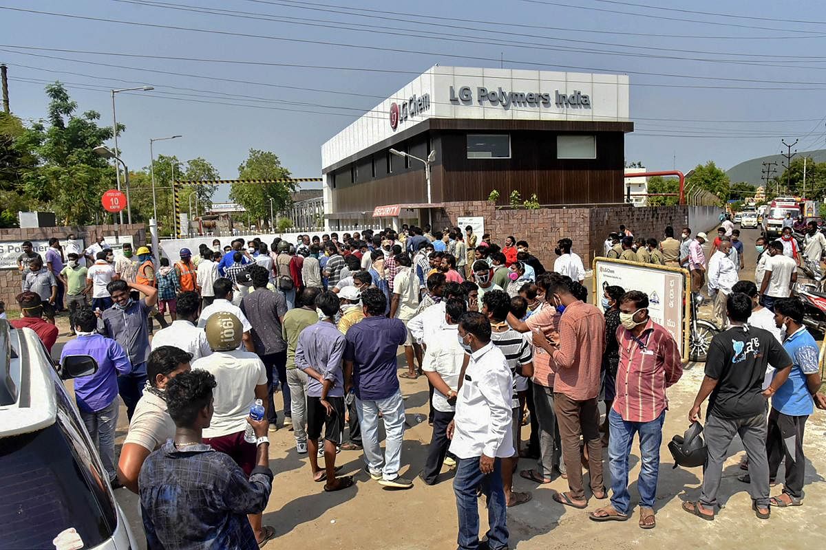 One of the biggest incidents was reported from Visakhapatnam where 12 people were killed and around 100 injured due to a gas leak in LG Polymers. Credit: PTI/File