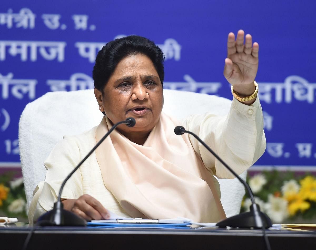 Bahujan Samaj Party chief Mayawati. 