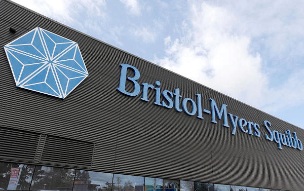 Logo of global biopharmaceutical company Bristol-Myers Squibb of which Celgene is a part. Credit: Reuters Photo