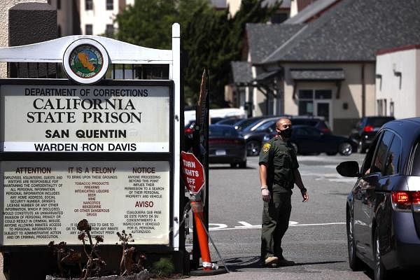 The the front gate of San Quentin State Prison, California. Credit: AFP Photo