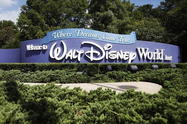 A view of the Walt Disney World theme park entrance at Lake Buena Vista, Florida. Credit: AFP Photo