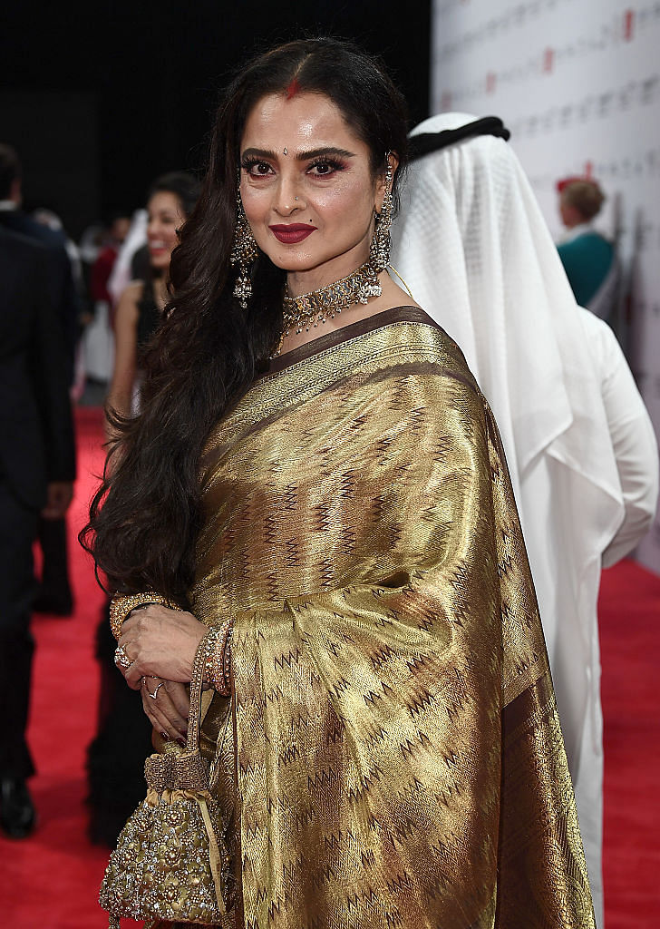 Veteran Bollywood actress Rekha. Credit: Getty Images