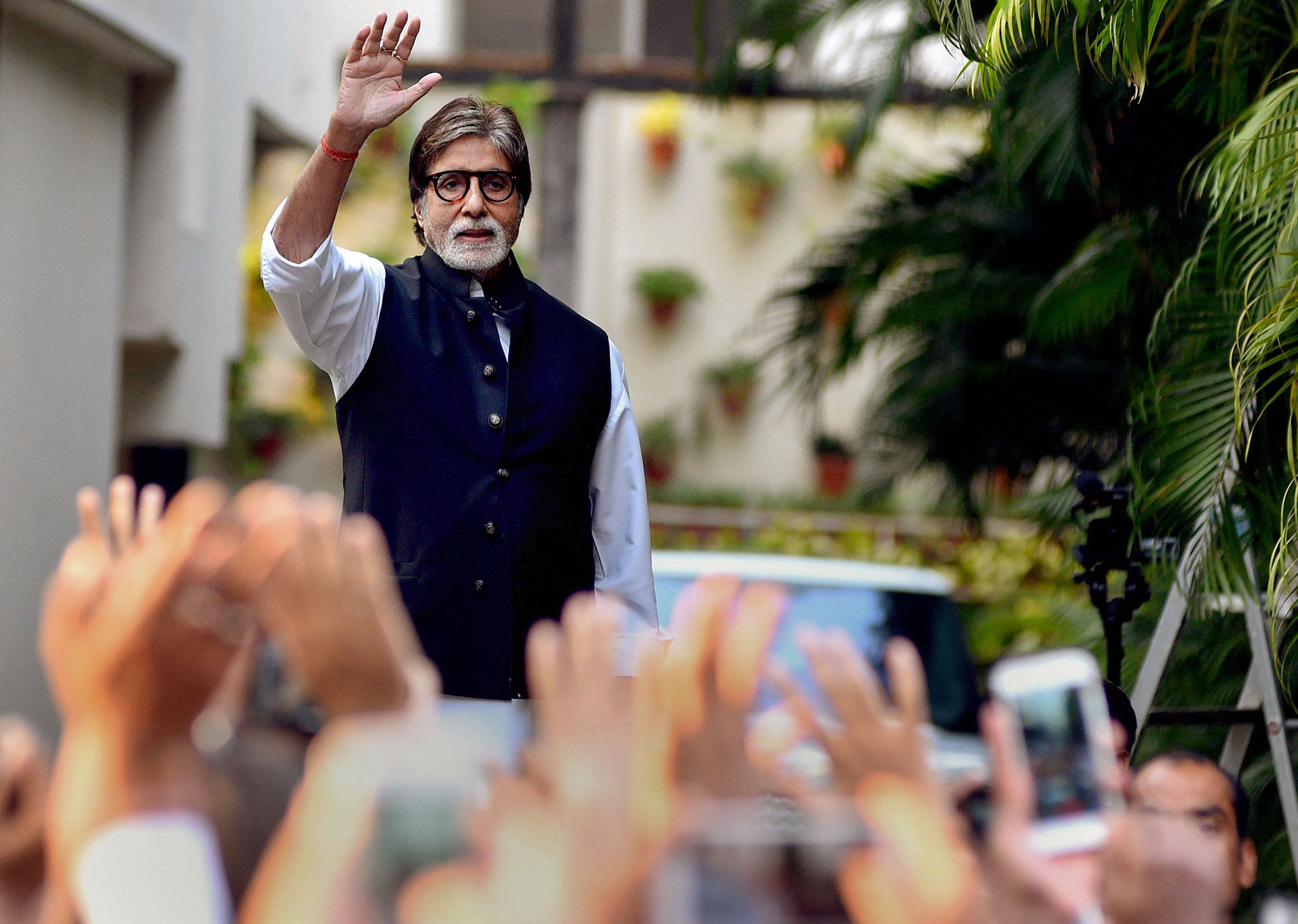 Amitabh bachchan tested positive for Covid-19 and was admitted to the hospital on Saturday. Credit: PTI
