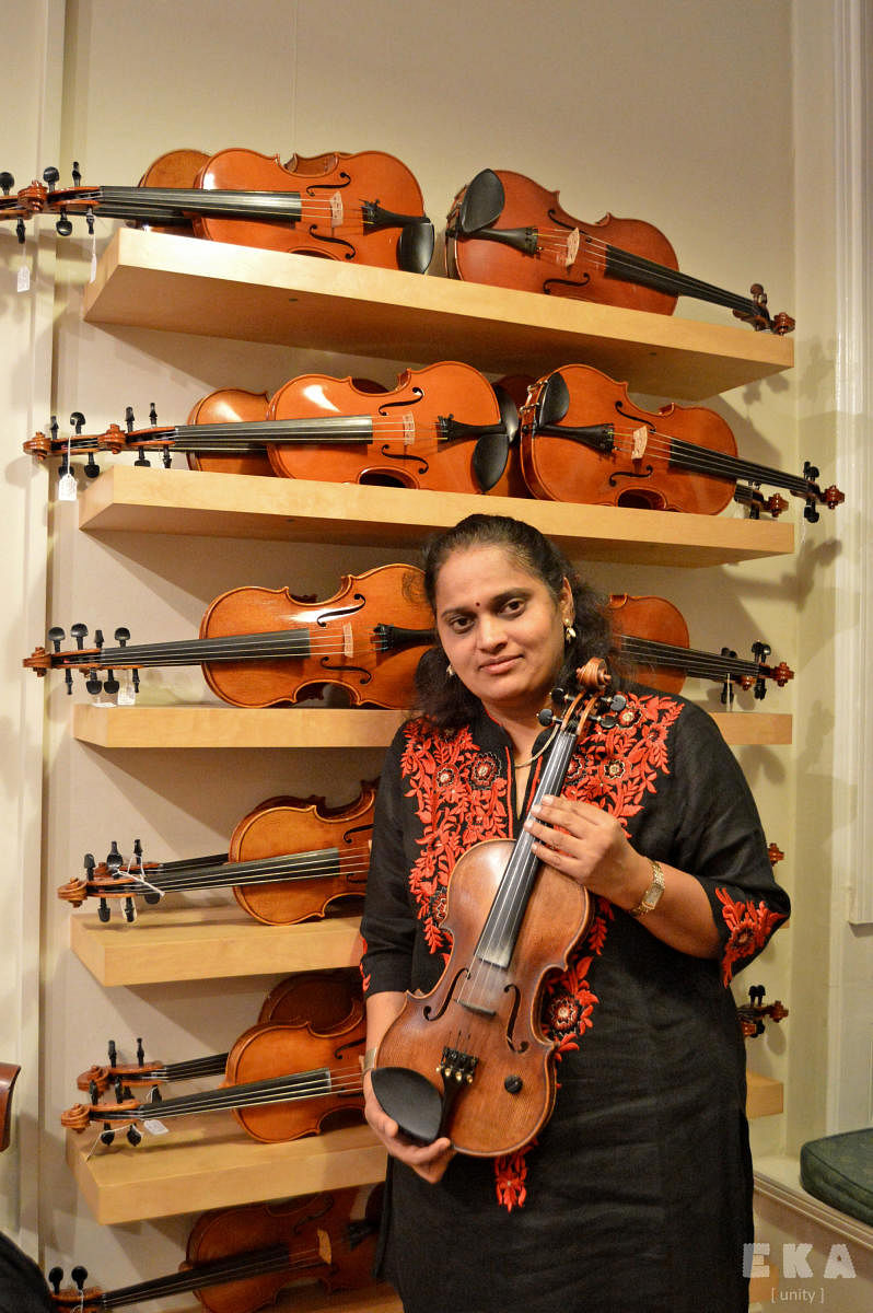Violinist-composer Jyotsna Srikanth, one of the main organisers of the festival.