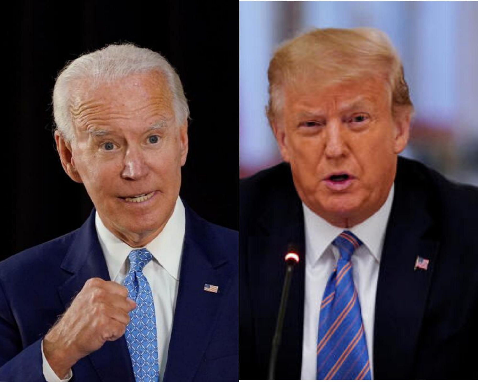 Democrat Joe Biden and President Donald Trump. Credit: Reuters Photo