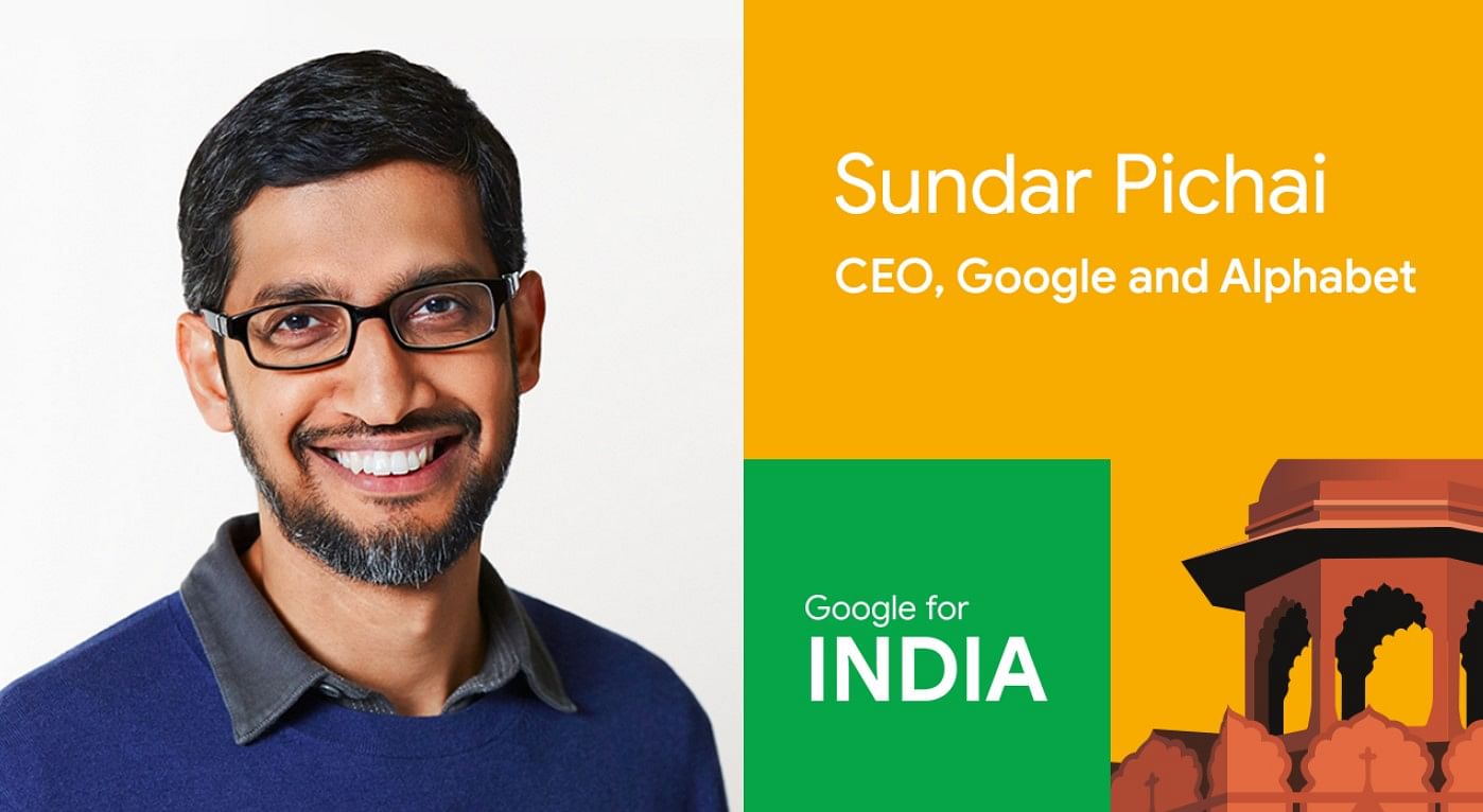 Sundar Pichai, CEO, Google and Alphabet. Credit: Google india