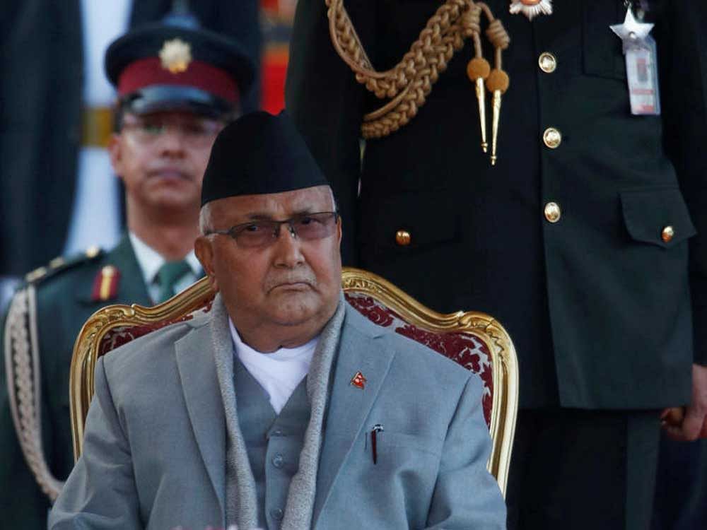 Nepal's Prime Minster Sharma Oli. Credits: Reuters Photo