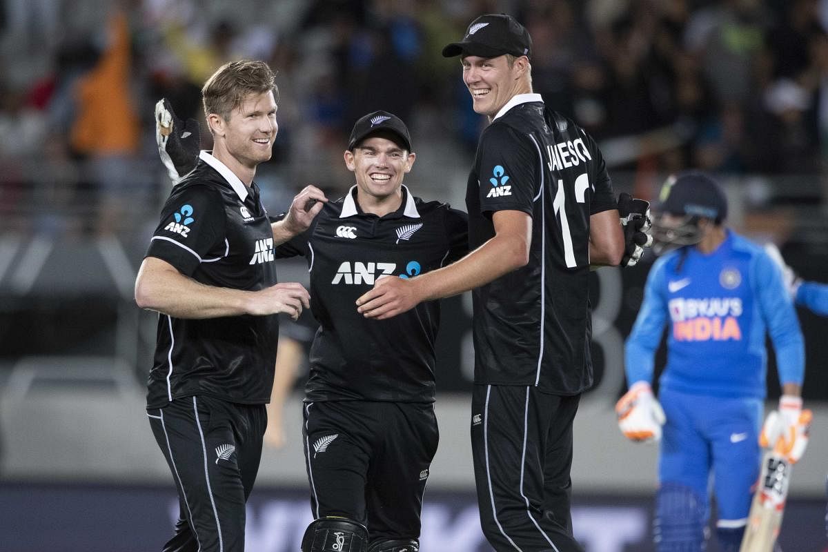  New Zealand cricketers. Credit: AP Photo