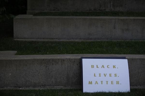 A sign that reads "Black Lives Matter". Credit: AFP