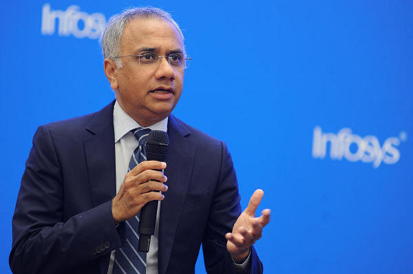 Infosys CEO Salil Parekh. Credit: DH