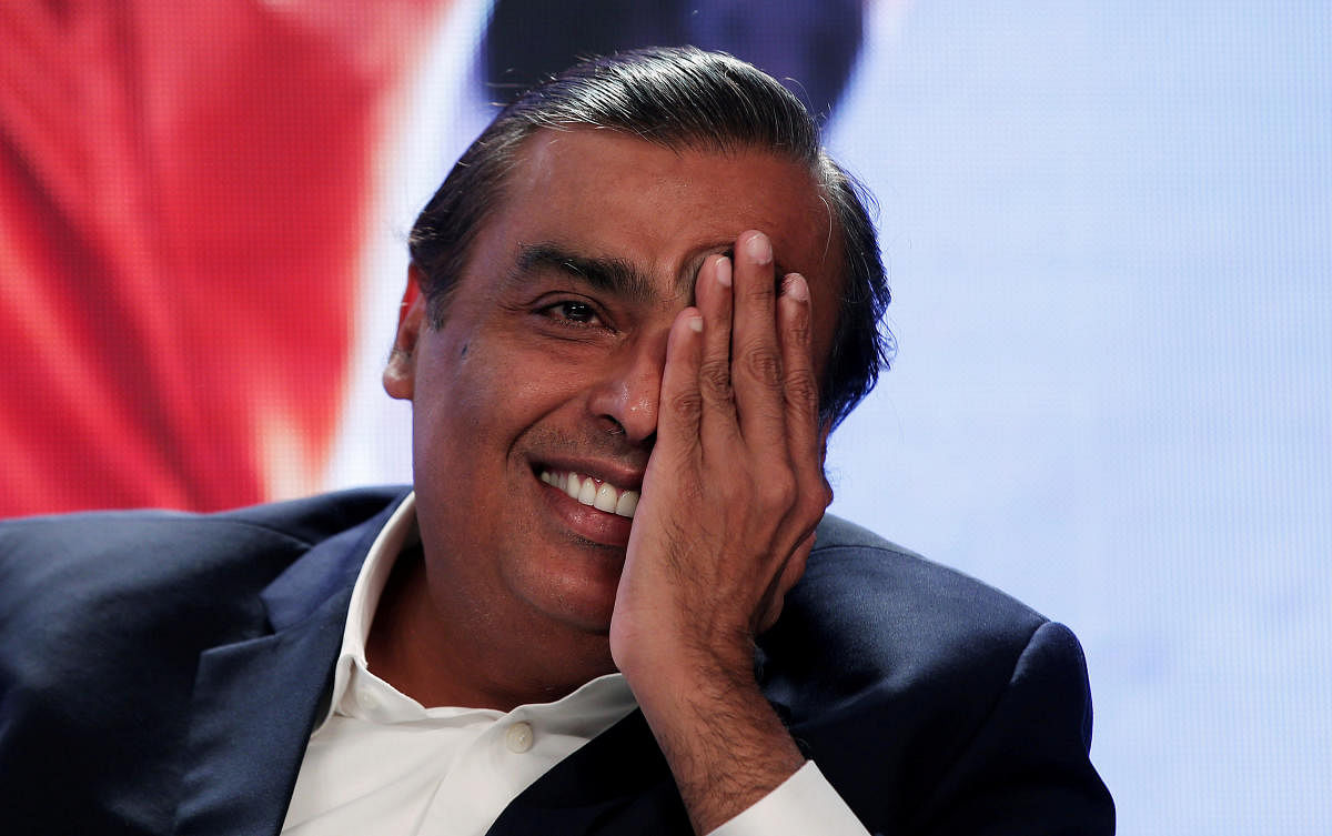 Billionaire chairman Mukesh Ambani said Reliance will expand e-commerce platform JioMart - which connects small retailers with consumers - to offer not just groceries but also electronics and fashion goods. Credit: Reuters Photo