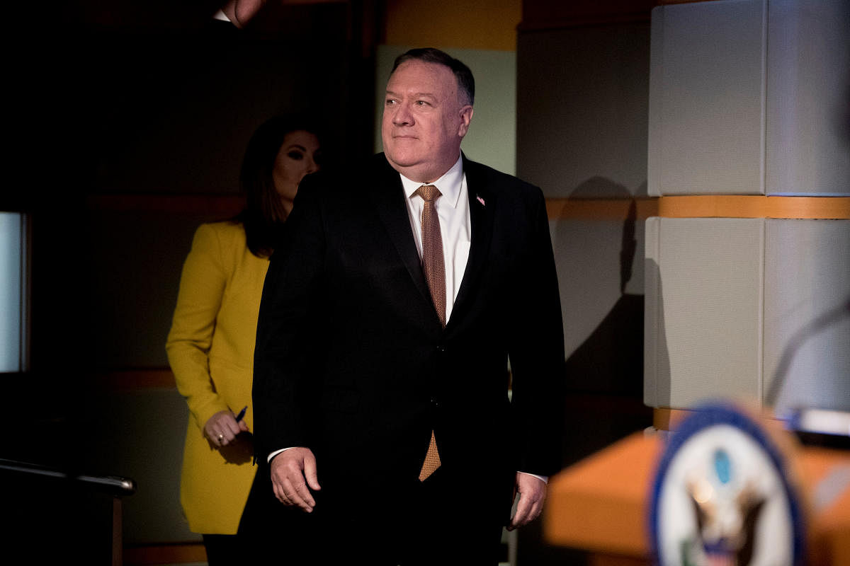US Secretary of State Mike Pompeo. Credit: Reuters 