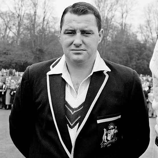 Barry Jarman captained Australia in one test on the 1968 Ashes tour of England when Bill Lawry was injured. Credit: Twitter Image/@KensingtonDCC