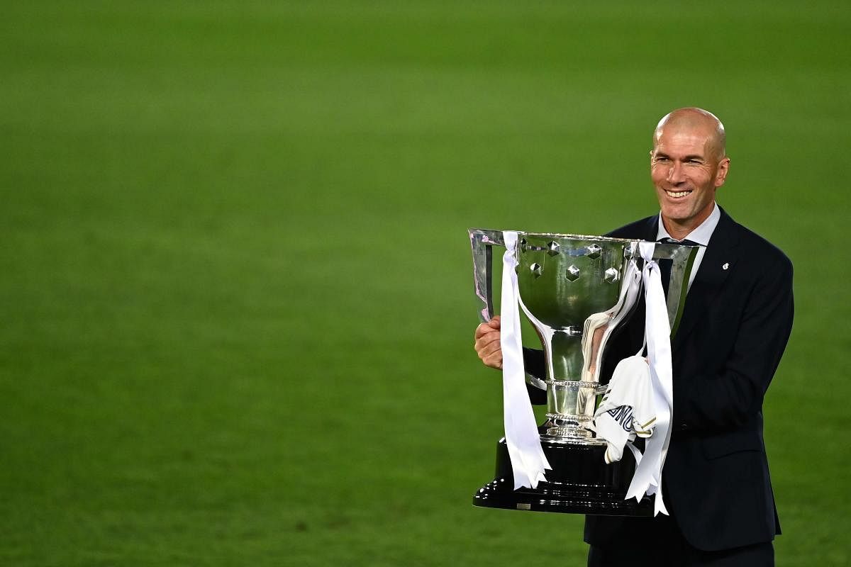  Real Madrid's French coach Zinedine Zidane. Credit: AFP Photo