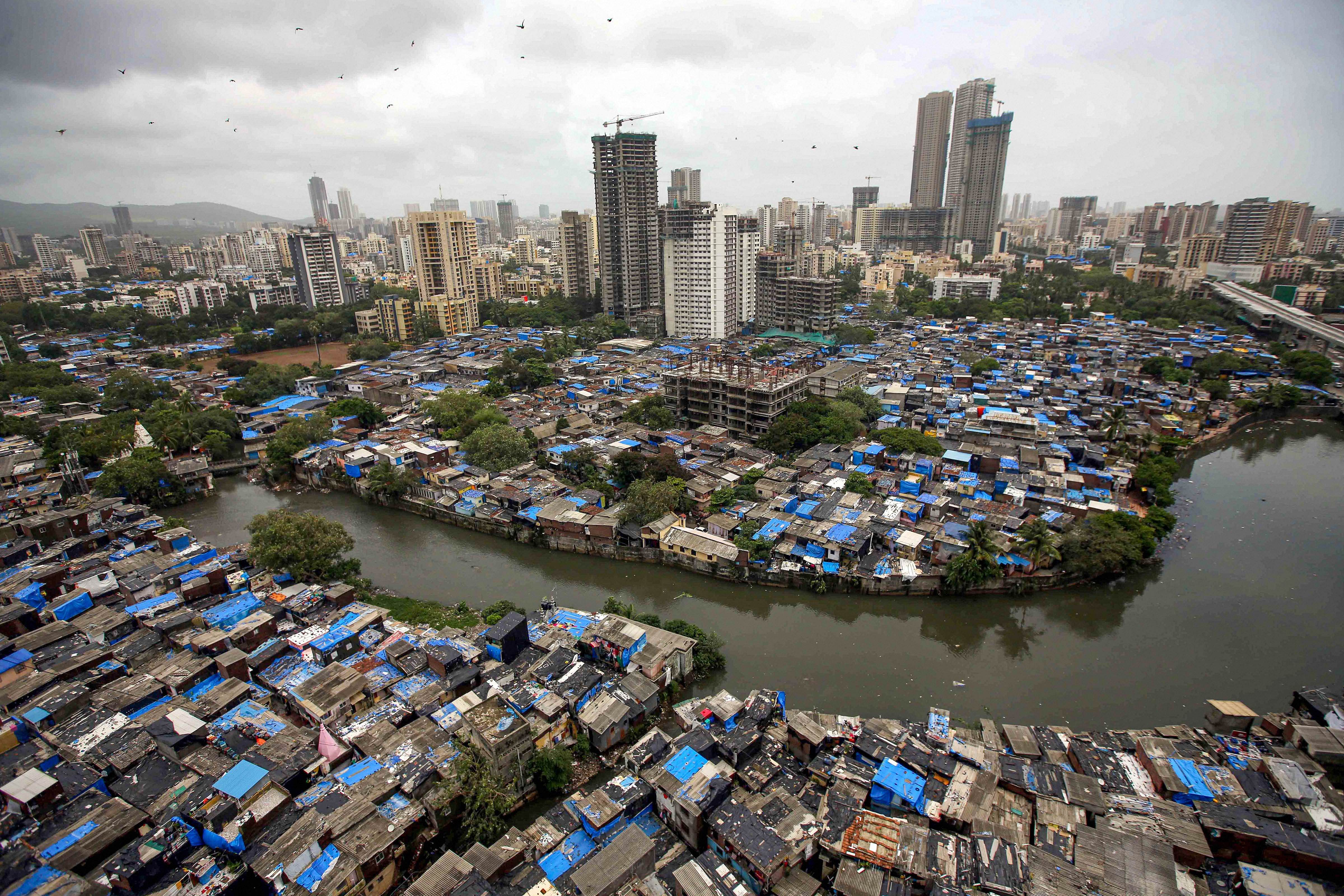 An aerial view of Kandivali in Mumbai. Representative image/Credit: PTI Photo