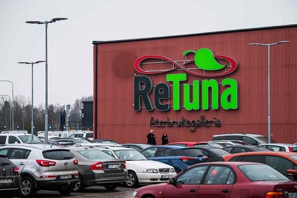 An outside view of "ReTuna", a shopping centre dedicated to second-hand objects, in Eskilstuna, Sweden. Credit: AFP Photo