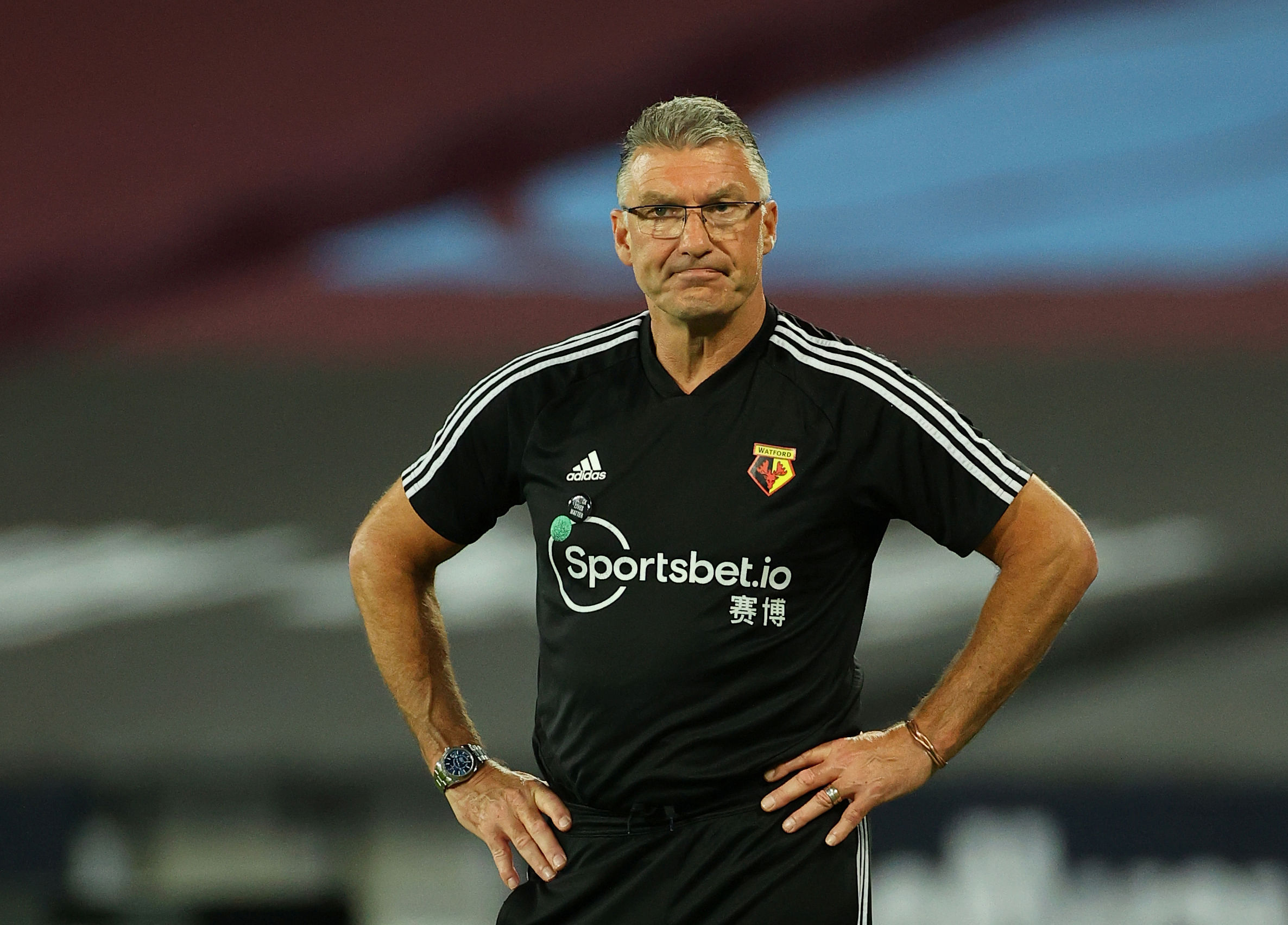 Nigel Pearson has been replaced by Hayden Mullins as interim boss for relegation-threatened Watford's final matches against Manchester City and Arsenal. Credit: Reuters File Photo