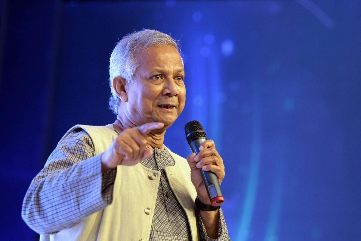 Nobel laureate Muhammad Yunus. Credit: AP File Photo