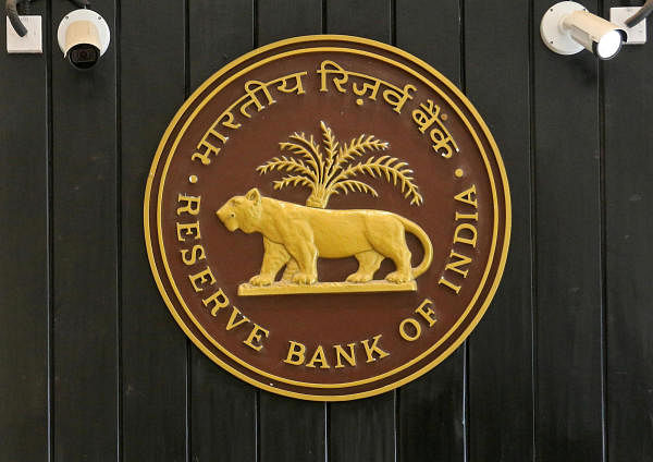 The logo of Reserve Bank of India (RBI) inside its headquarters in Mumbai, India. Credit: Reuters Photo