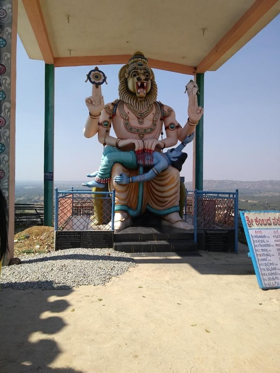 Kotebetta Narasimha Swamy in Nagamangala taluk, Mandya district. DH photo