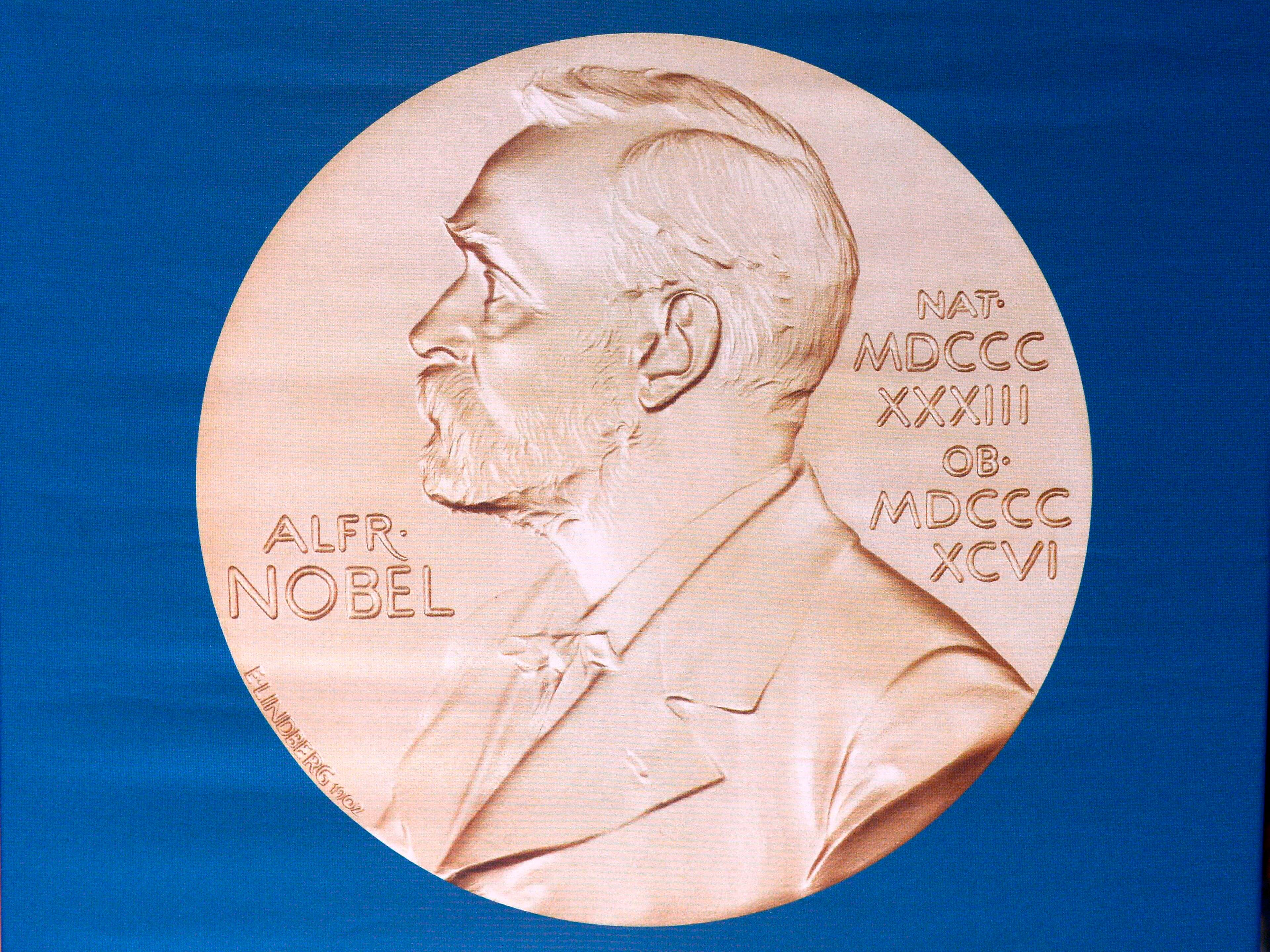 In this file photo taken on October 05, 2015 the laureate medal featuring the portrait of Alfred Nobel. Credit: AFP Photo