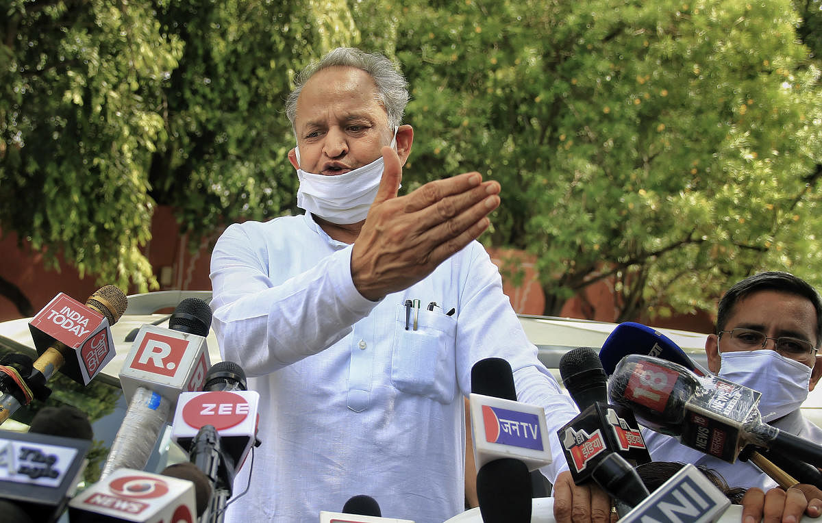  Rajasthan Chief Minister Ashok Gehlot . Credit: PTI