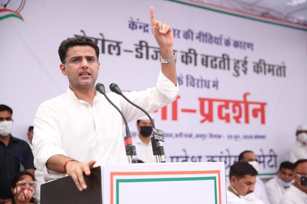 Sachin Pilot was sacked as the Rajasthan deputy chief minister and the president of the state Congress unit after he rebelled against Gehlot. Credut: Twitter Image/@SachinPilot