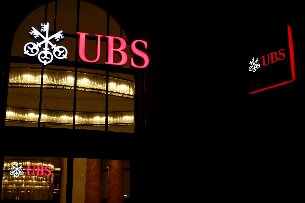 The logo of Swiss bank UBS. Credit: Reuters
