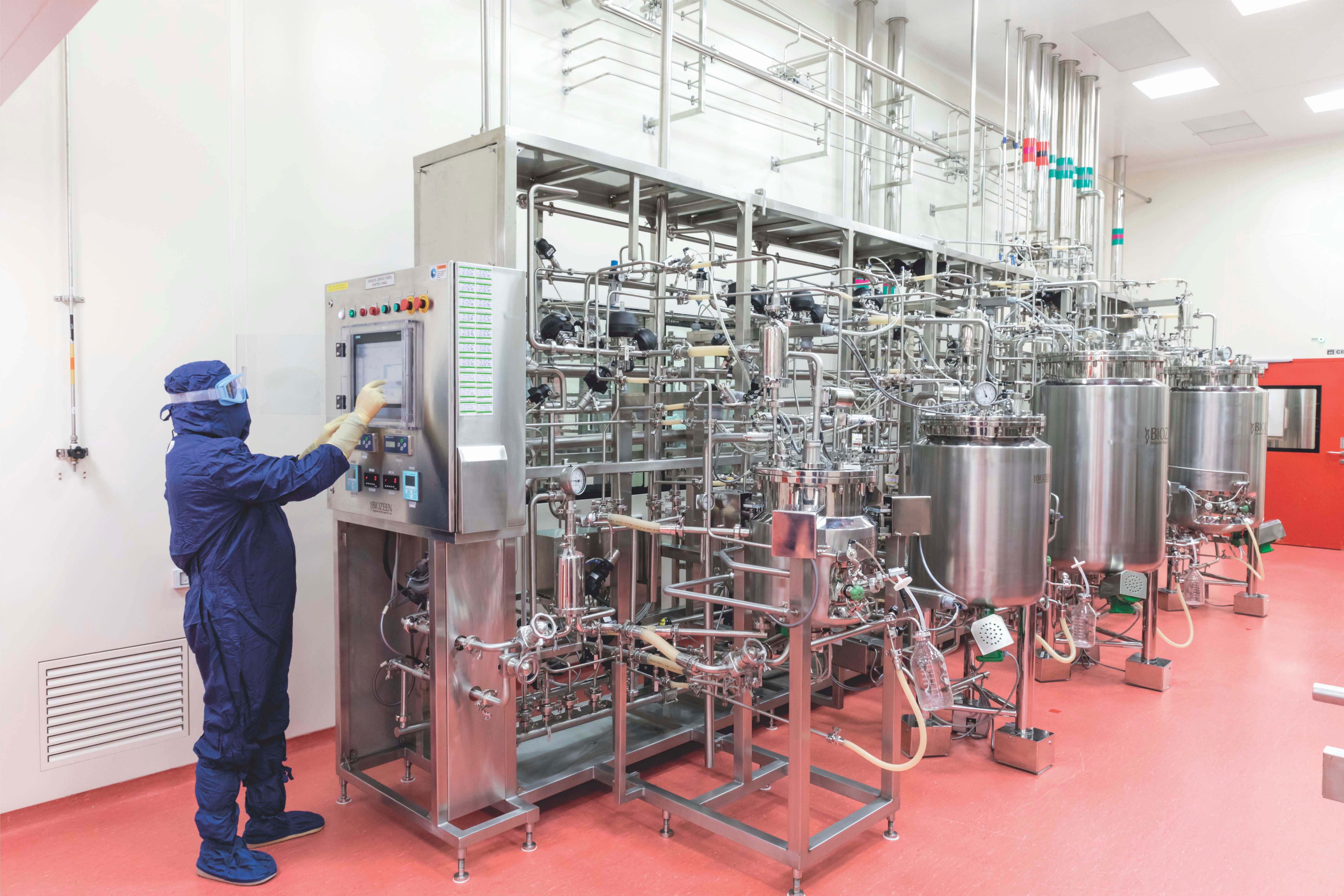 Production facility at Serum Institute of India. Credit: SII