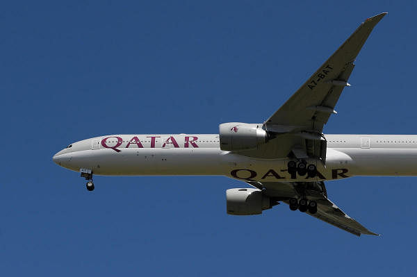 A Qatar Airways passenger plane preparing to land. Credit: Reuters Photo