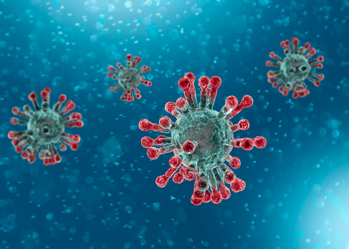 Microscopic view of coronavirus. Credit: iStock