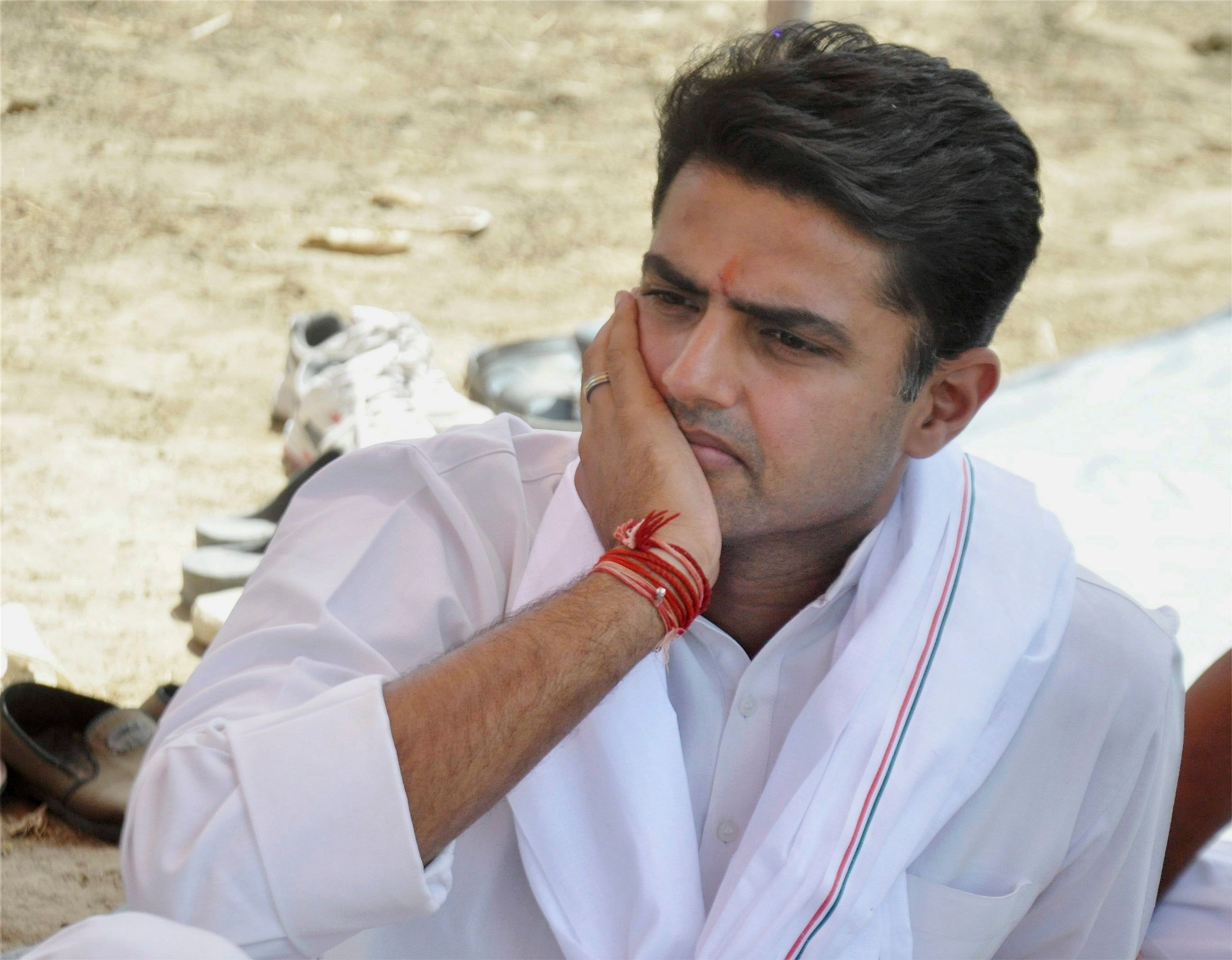 Rebel Congress leader and former deputy Chief Minister of Rajasthan, Sachin Pilot. Credit: PTI Photo