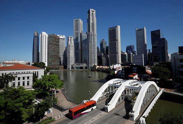 A view of the central business district in Singapore. Credit: Reuters Photo