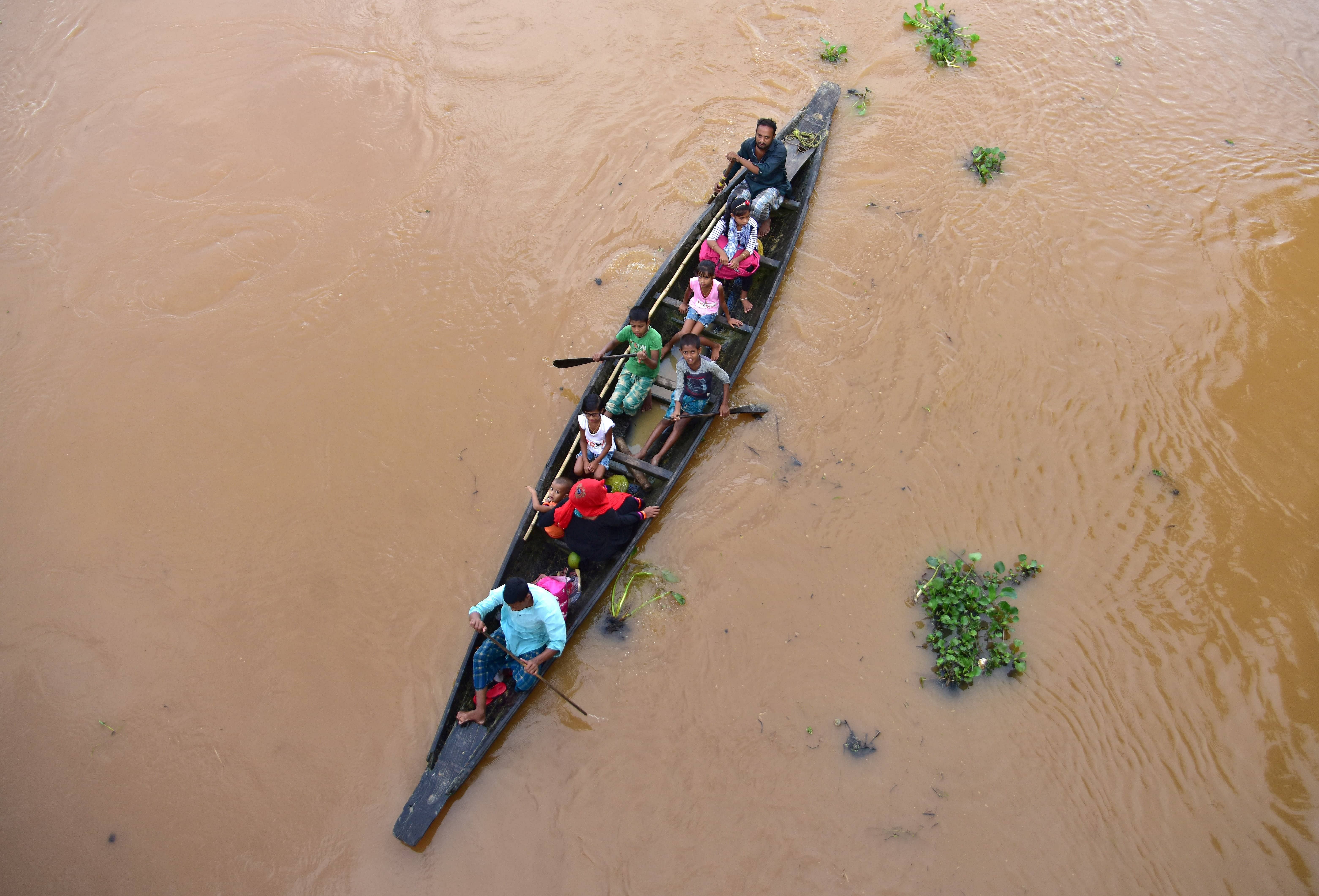 More than 1,000 marooned people have been evacuated by rescuers in Dhemaji, Barpeta, Kokrajhar and South Salmara districts, said the bulletin. Credit: Reuters Photo