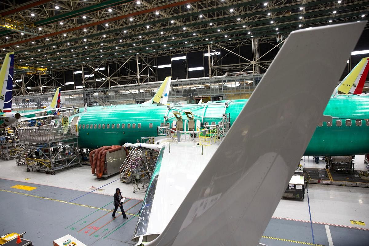 Revenue for the company, which makes parts for planes made by Boeing Co and Airbus SE, fell about 19% to $7.48 billion. Credit: AFP/file photo for representation
