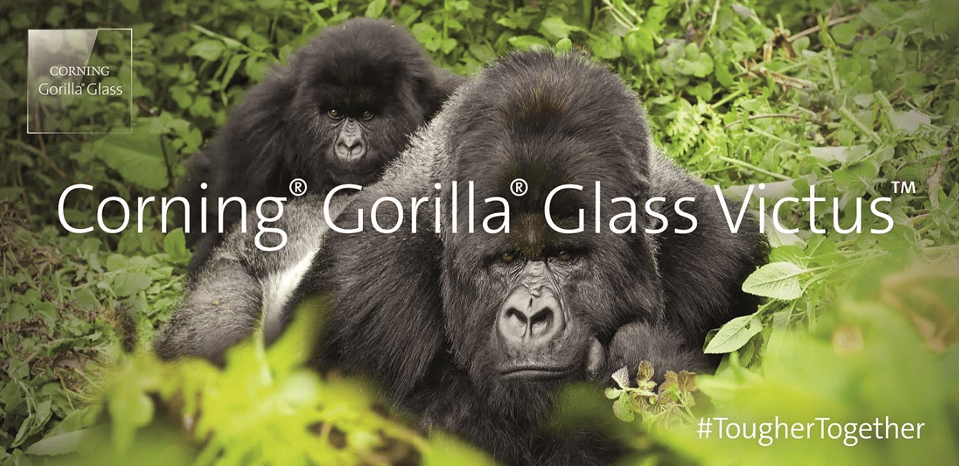 The new Gorilla Glass Victus announced. Credit: Corning Inc.