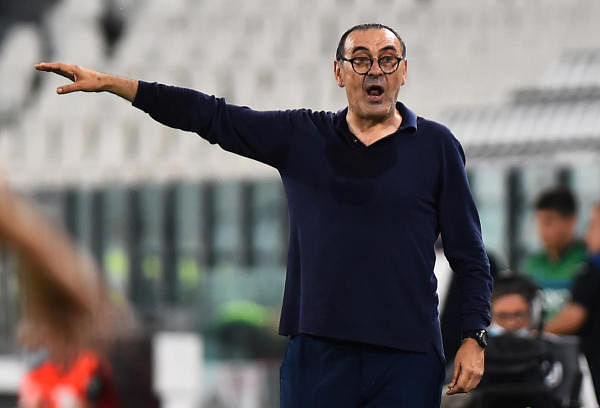Juventus coach Maurizio Sarri. Credit: Reuters Photo