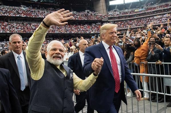 US President Donald Trump and Indian Prime Minister Narendra Modi. Credit: AFP