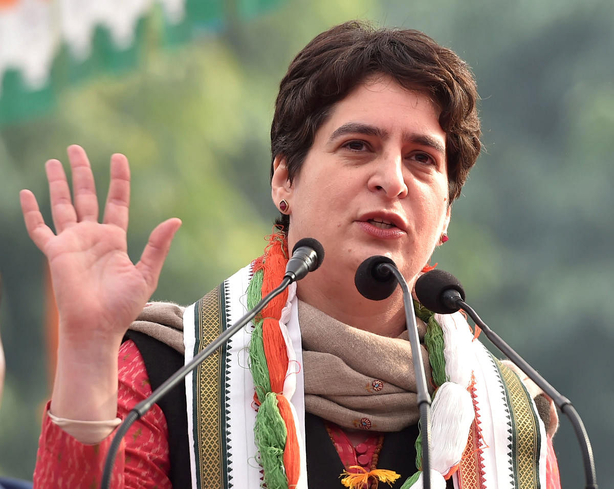 Congress general secretary Priyanka Gandhi. Credit: PTI