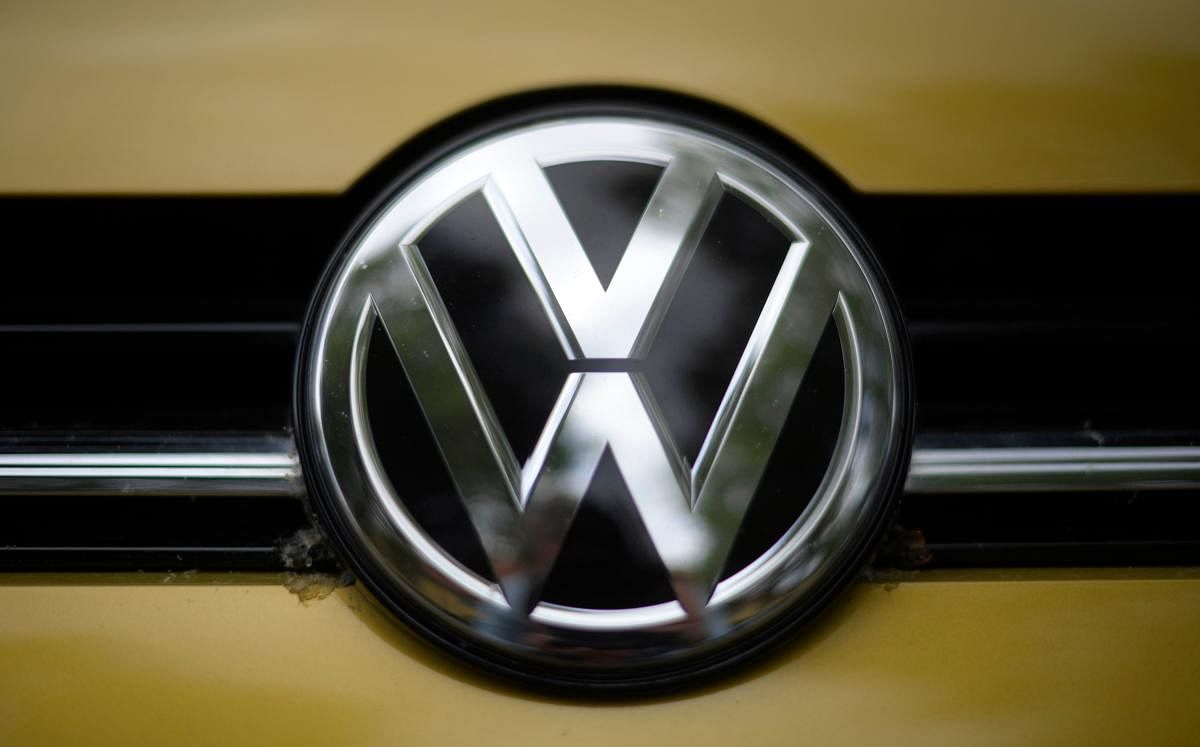 Logo of Volkswagen. Credit: AFP