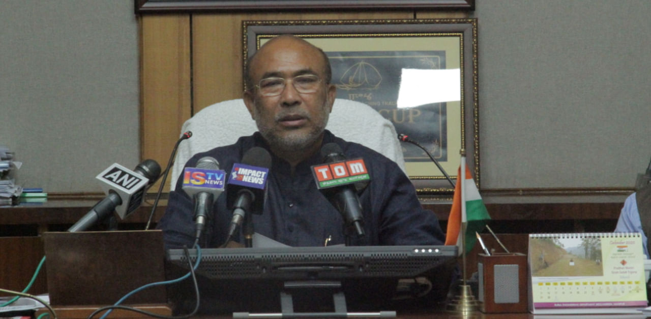 Manipur Chief Minister N Biren Singh. Credit: DH Photo
