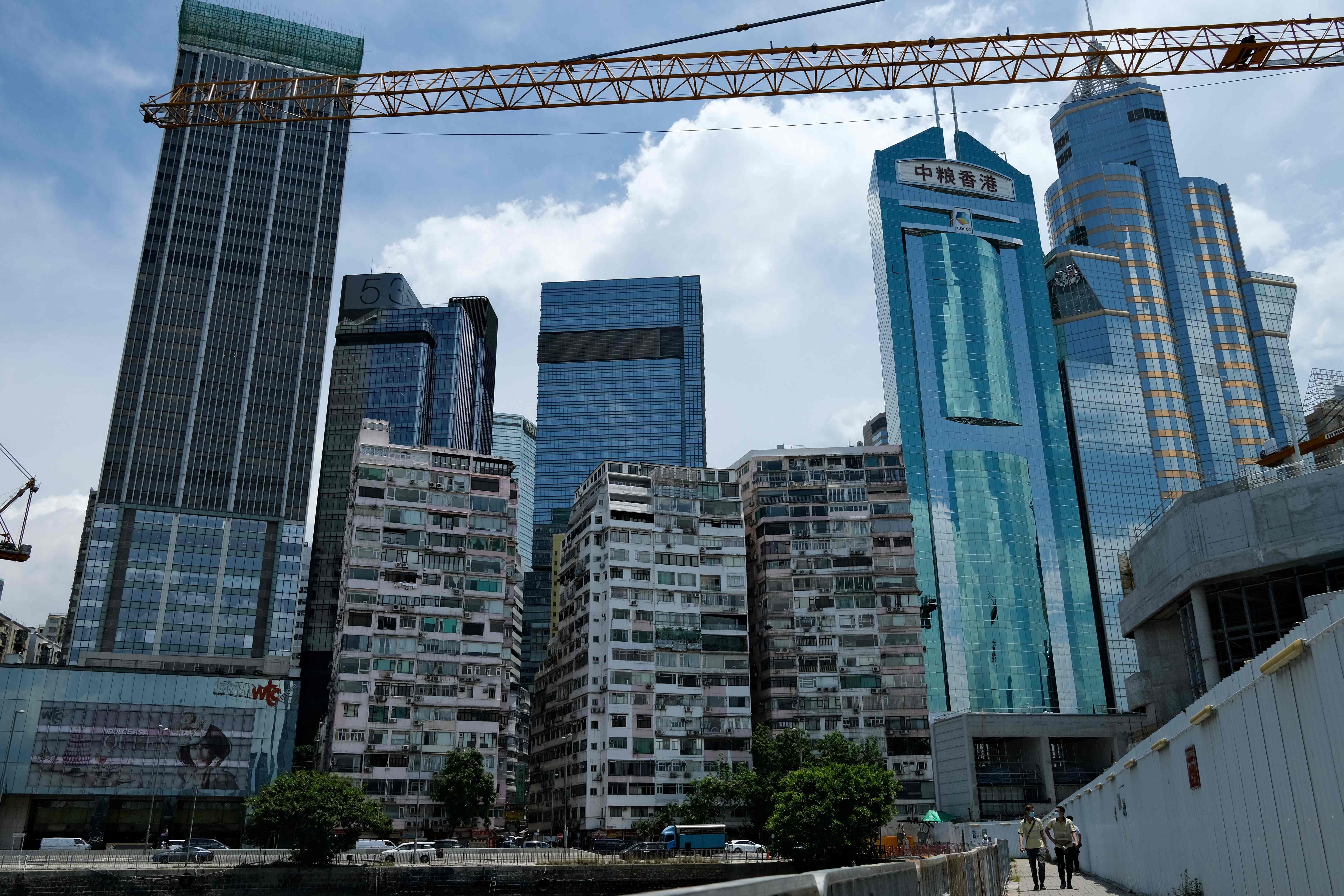 Hong Kong's economy shrunk nine percent on year in the second quarter, the government said on July 29, as the financial hub reels from the fallout of the coronavirus pandemic. Credit: AFP