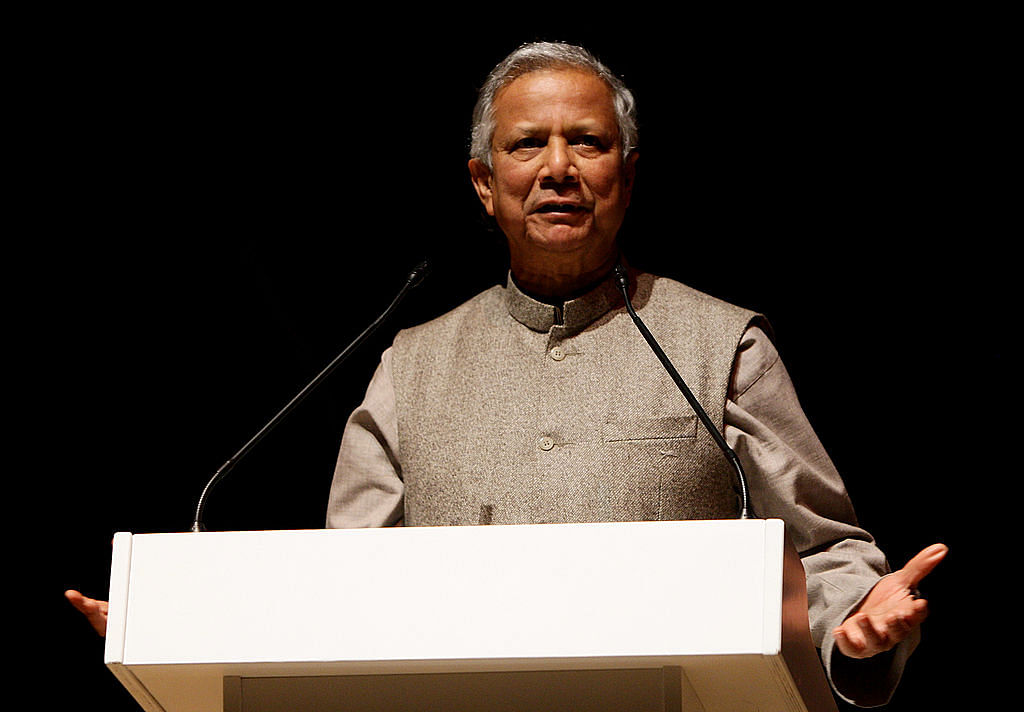 Nobel laureate and founder of the Grameen Bank, Muhammad Yunus. Credit: Getty Images