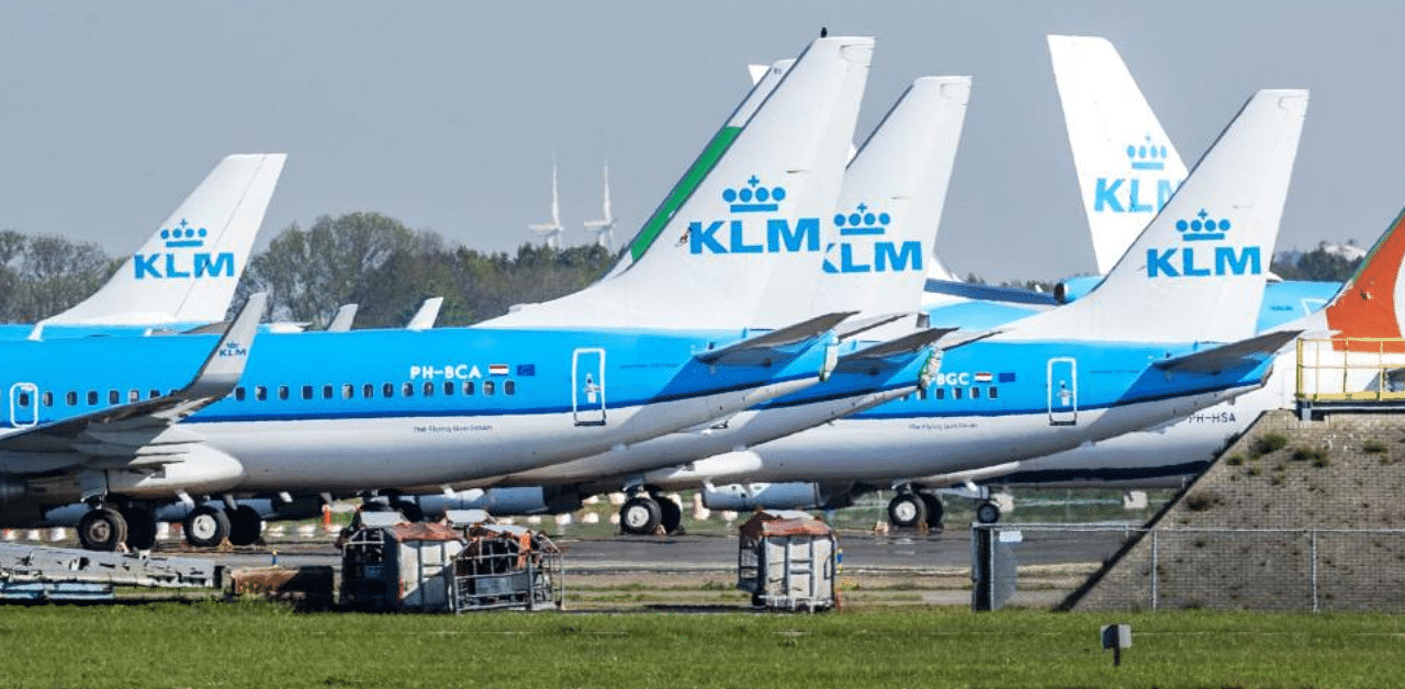 KLM aircrafts. Credit: AFP