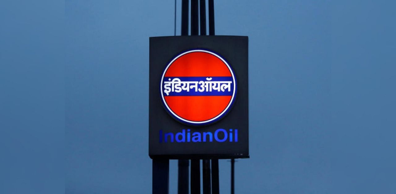 A logo of Indian Oil is picture outside a fuel station in New Delhi. Credit: Reuters Photo