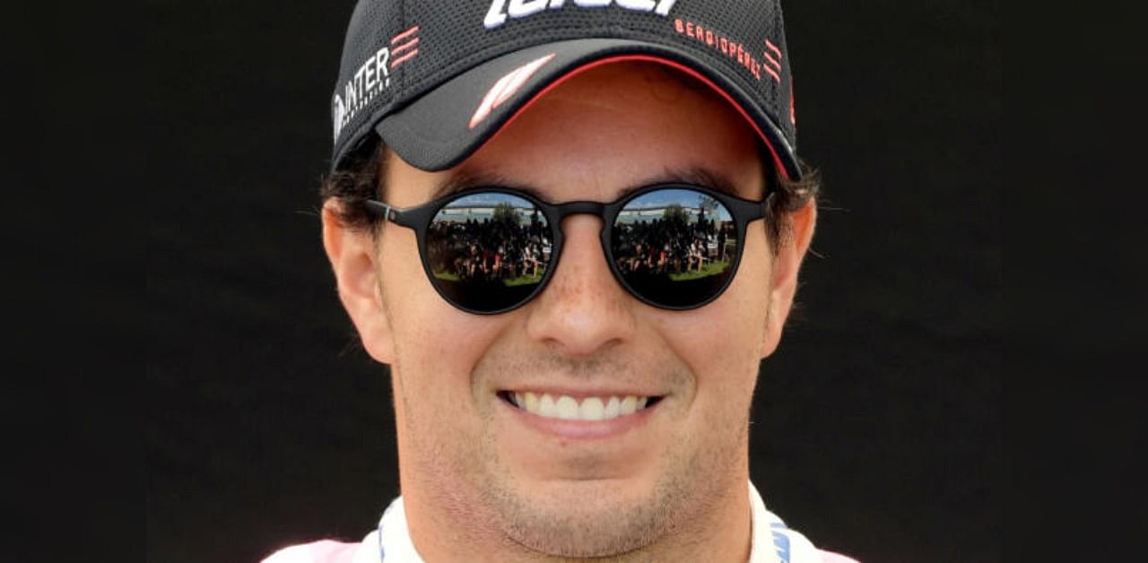 Racing Point's Sergio Perez poses for a drivers portrait. Credit: Reuters photo