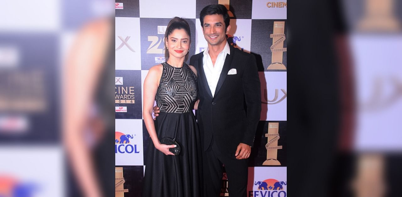 Late actor Sushant Sing Rajput with ex-girlfriend actress Ankita Lokhande. Credit: Getty images